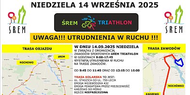 Śrem Triathlon 2025. Zaplanowane objazdy przez Jerkę i Dolsk-82911