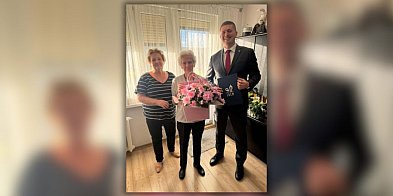 102. urodziny Pani Stanisławy Pomin – burmistrz z wizyt-84185