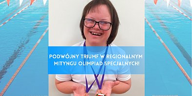 Podwójny triumf śremskiego ucznia! Regionalny Mityng Olimpiad Specjalnych w Poznan-84732