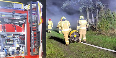 Pożar budynku gospodarczego. Strażacy prowadzili nie ty-85146