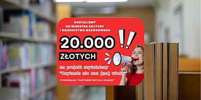 Sukces biblioteki w Książu Wlkp.! Nowy projekt z dofina
