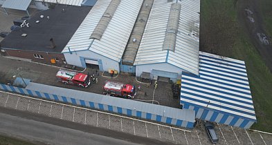 Pożar w zakładzie w Sikorzynie - rutynowe prace zamieniły się w akcję ratunkową-84885