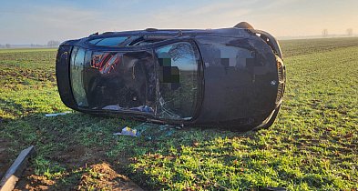 Dachowanie w okolicach Łuszkowa - 21-latek w szpitalu-85134