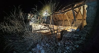W Jerce zawalił się budynek gospodarczy. Świnie uwięzione pod gruzami-85353