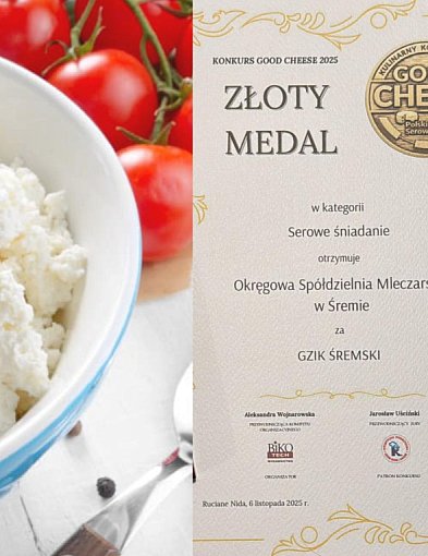 Gzik Śremski zdobywa złoty medal w konkursie GOOD CHEESE 2025-84248