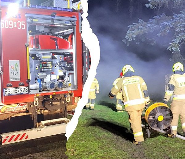 Pożar budynku gospodarczego. Strażacy prowadzili nie tylko działania gaśnicze-85146