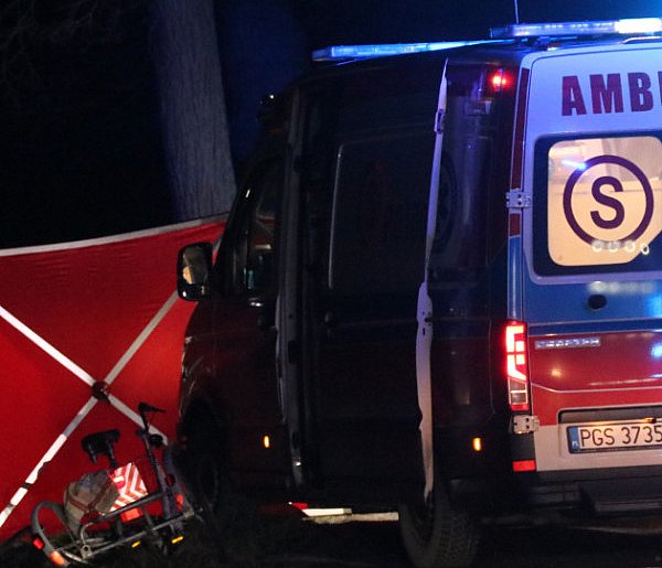Tragedia na drodze Czajkowo-Łęka Mała - Nie żyje 45-letni rowerzysta-85627