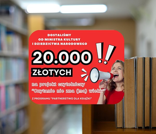 Sukces biblioteki w Książu Wlkp.! Nowy projekt z dofinansowaniem od Ministerstwa