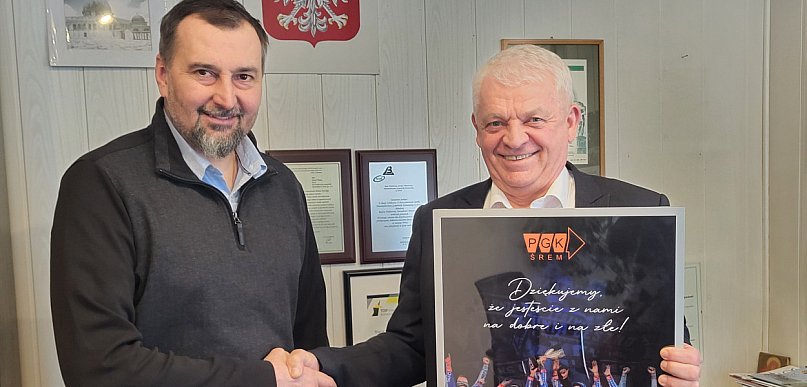 Rafał Dobrucki z wizytą w Śremie. Żużel, współpraca i wspomnienia rodzinne