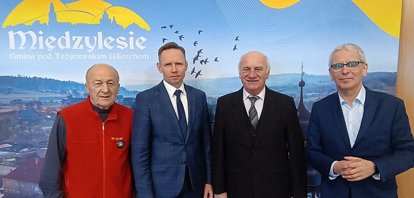 Noworoczne spotkanie partnerskie - Burmistrz Dolska z wizytą w Międzylesiu