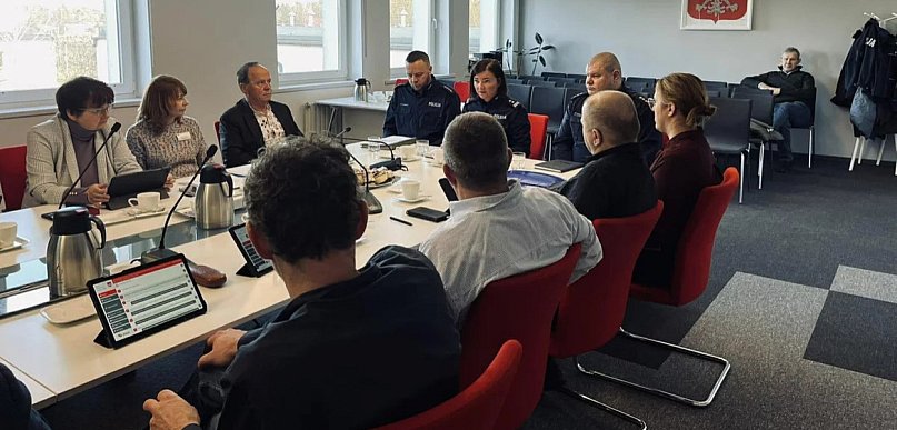 Ważne rozmowy w Książu Wlkp. Kierownictwo Policji na wspólnym posiedzeniu