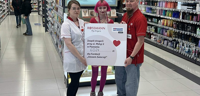 Pomagamy jak umiemy w Poznaniu: ponad 6 000 zł dla Fundacji „Głosem Zwierząt”