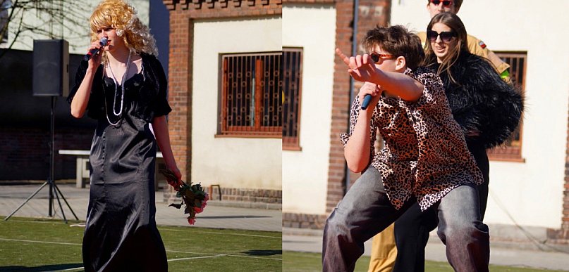 Szpilki, zalotki i wielka scena na szkolnym boisku - Dzień Kobiet w śremskim LO!