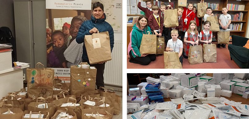 Rekordowa zbiórka w Szkole Katolickiej - 15 tysięcy opatrunków jedzie na misje!