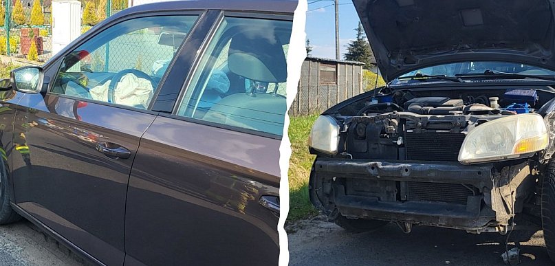 Znamy przyczynę zderzenia aut w Nowieczku! Jedna osoba trafiła do szpitala.