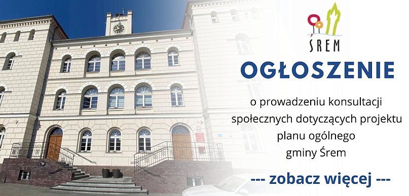 Ogłoszenie o prowadzeniu konsultacji społecznych