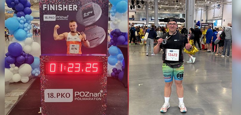 Biegowe rekordy życiowe śremskich policjantów! 18. Poznań Półmaraton