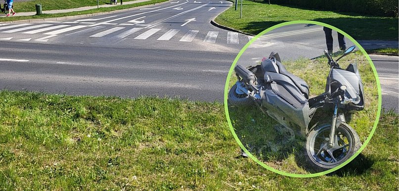 Nie ustąpił pierwszeństwa i doprowadził do zderzenia z jednośladem