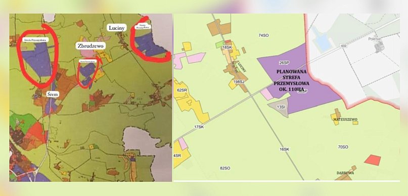 Mieszkańcy Lucin protestują - Spór o Plan Ogólny Gminy Śrem przybiera na sile