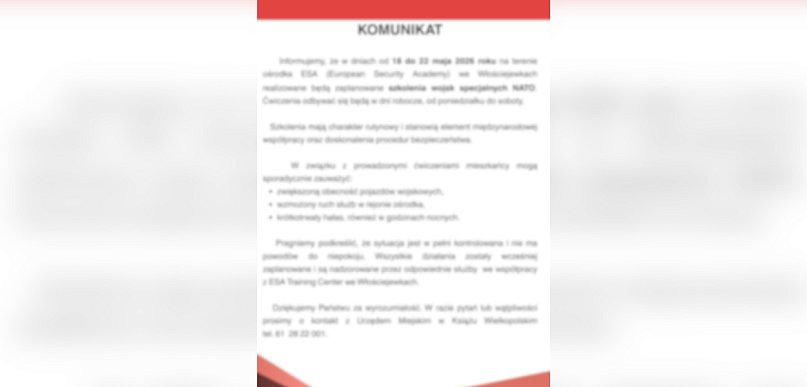 Wojska NATO we Włościejewkach! Urząd Miejski w Książu Wlkp. wydał komunikat