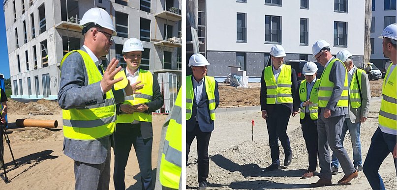 Wiceminister Tomasz Lewandowski w Śremie. Odwiedził osiedle przy ul. Farnej