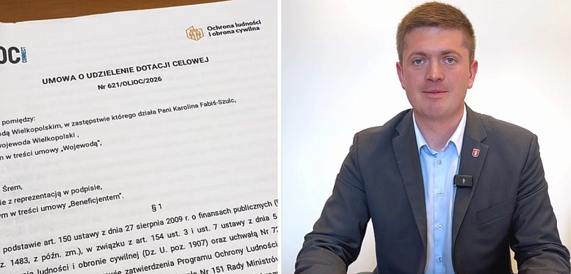 Gmina Śrem z dofinansowaniem na obronę cywilną! Umowa oficjalnie podpisana