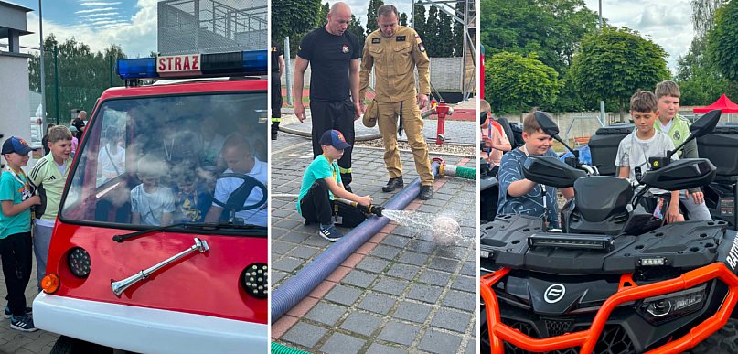 Dzień Dziecka wśród służb - KP PSP Śrem otworzyła swoje bramy dla najmłodszych!