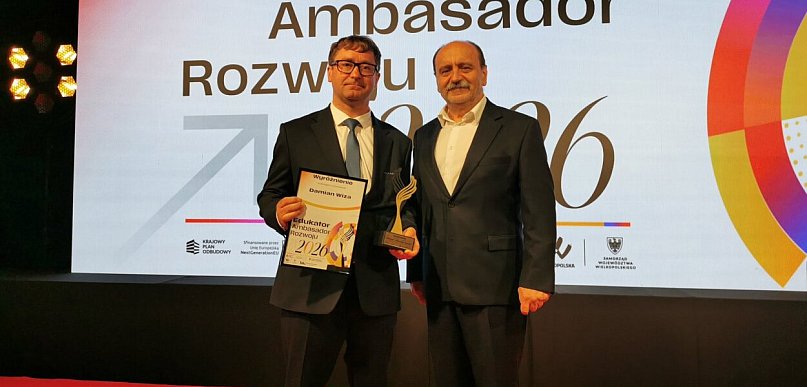 Sukces nauczyciela ze Śremu! Damian Wiza wyróżniony w konkursie