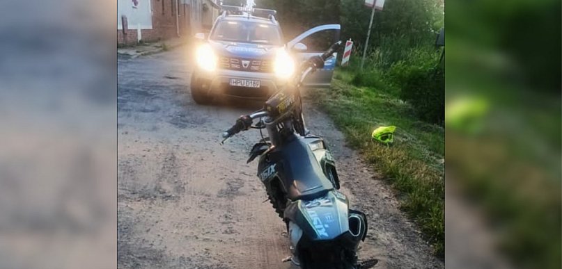 Pod wpływem alkoholu na niezarejestrowanym motocyklu - Zatrzymanie w gminie Dolsk