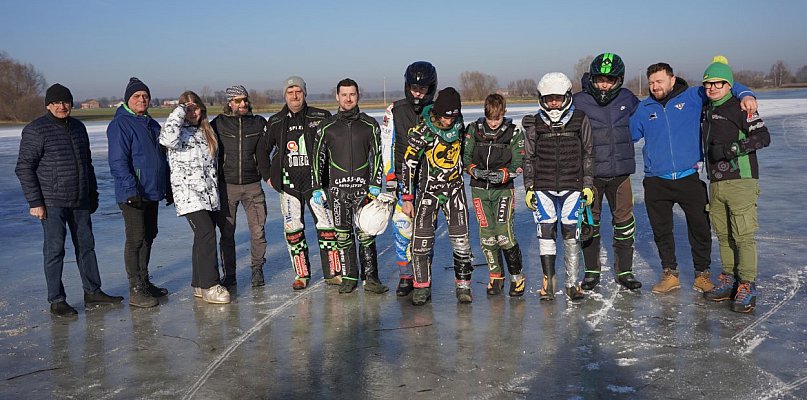 W Dalewie odbył się trening ice speedway. - 86170