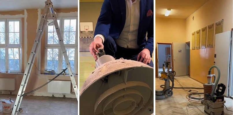 Ferie pod znakiem remontów! Trwa odświeżanie śremskich szkół na nowy semestr