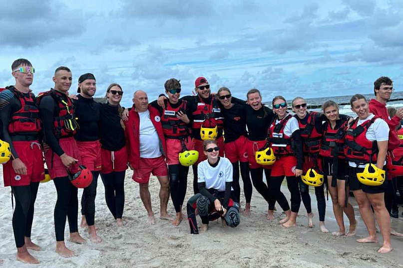 WOPR Śrem pożegnał sezon nad wybrzeżem Bałtyku