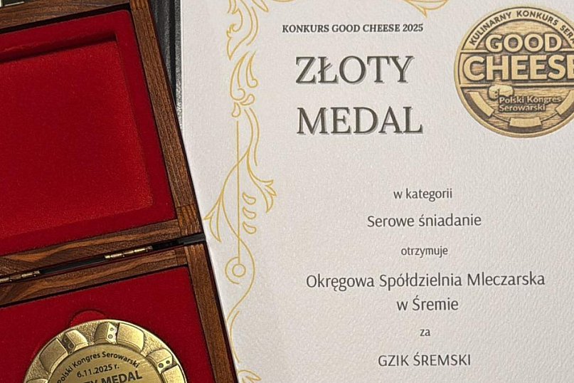 Złoty medal dla gziku śremskiego
