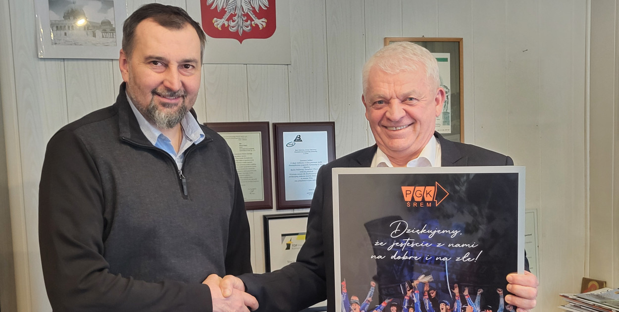 Rafał Dobrucki z wizytą w Śremie. Żużel, współpraca i wspomnienia rodzinne