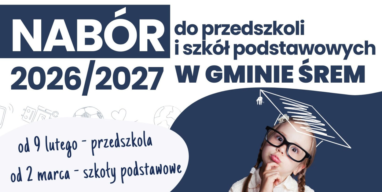 Czas na przedszkole i szkołę! Ruszają nabory w gminie Śrem na rok 2026/2027